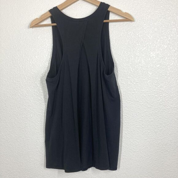 Lululemon Tank Top Womens Large Black Muscle Loose Fit Open Back Yoga Athletic - Picture 1 of 8